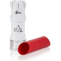 Genius Gemüseschneider Knoblauch-Schneider G5 Set 3-tlg. in Weiß-Rot, mit