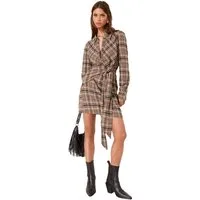 LIPSY Hemdblusenkleid Lipsy Kariertes Hemdblusen-Minikleid (1-tlg)
