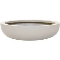 VIVANNO Pflanzschale Pflanzschale PLANA Fiberglas Beige 34x9 cm (1 St), 34x9 cm