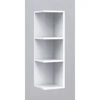 habeig Eckregal Mehrzweckregal Regal Badregal Badschrank weiß Bad, 65 cm hoch