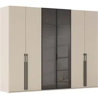 rauch Drehtürenschrank Schrank Garderobe SKAT SHINE Breiten 151/201/251/301cm, Höhe 223/235cm (3 verschiedene Ausstattungen BASIC/CLASSIC/PREMIUM (inkl. SOFT-CLOSE) edle Schrankfront mittig hochwertige Glasrahmentüren MADE IN GERMANY