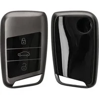 kwmobile Schlüsseltasche Autoschlüssel Hülle für VW (1-tlg), Schlüsselhülle Silikon Case Schlüssel Cover