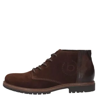 bugatti - Schnürstiefeletten aus Leder braun - Gr. - 41