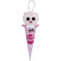 Nici Schultüte Glubschis Kuscheltier Anhänger 9 cm, Eule Rosina Schlüsselanhänger, als Back to School Geschenk, mit großen Glitzeraugen