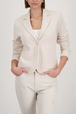 monari - Basic Blazer champagne beige - Gr. - 42