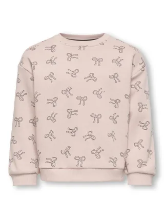 KIDS ONLY - KMGBOWIE LIFE L/S LOOSE O-NECK BRU SWT Rose Smoke - Gr. - 104