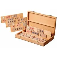 Philos Spiel, Rummy - Okey - Holzkassette - Buche