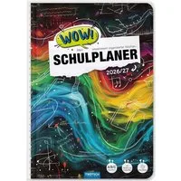 Trötsch Verlag Schulheft TRÖTSCH Schulplaner WOW!Waves 2026/2027 mit Spiralbindung