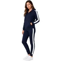 L.gonline Jogginganzug Damen Freizeitanzug, Sportlich, mit Streifen 526 (Packung, 2-tlg., im modischem Design), Fitness Freizeit Casual