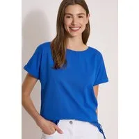 CECIL Shirtbluse mit Knotendetail am Saum