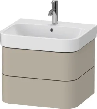 Duravit Happy D.2 Plus Waschtischunterbau wandhängend Taupe Seidenmatt 575x490x415 mm - HP4385060600 HP4385060600000
