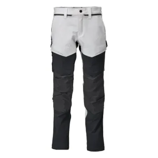 MASCOT Herren Hose mit Knietaschen CUSTOMIZED Weiß / Anthrazitgrau 50 - 22379-311-0689-90C50