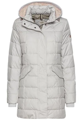 camel active - Gesteppte Jacke mit abnehmbarer Kapuze silver - Gr. - 46