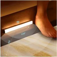 HS.SUPPLY LED Lichtleiste LED Lichtleiste mit Bewegungssensor, LED fest integriert, Kaltweiß, Warmweiß, Tageslichtweiß, Universell einsetzbar für Treppen, Küche, Wohnzimmer, etc.
