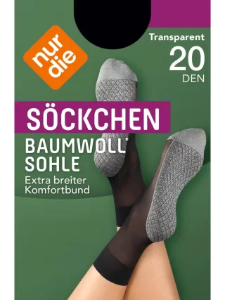 NUR DIE Damen Söckchen mit Baumwollsohle*