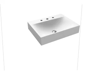 Kaldewei Wandwaschtisch SILENIO Mod.3044, 600x460, alpin. matt,PEFF,AD,m. 1HL,oÜL 904306303711