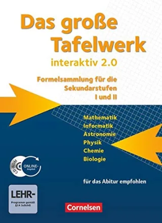 Das große Tafelwerk interaktiv 2.0 - Allgemeine Ausgabe (außer Niedersachsen und Bayern): Das grosse Tafelwerk interaktiv 2.0 Mathematik Informatik ... mit CD-ROM. Westliche Bundeslaender