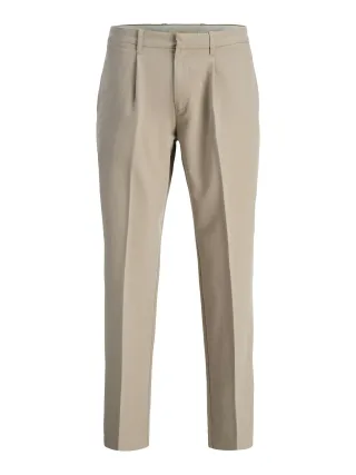 JACK&JONES - JPRCCKARL JJCAMERON PLEATED CHINO NOOS plaza taupe - Gr. - 34