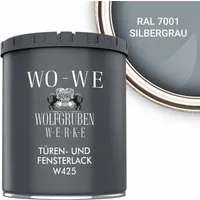 WO-WE Tür- und Fensterlack Türen und Fensterlack 3in1 Türenlack Klarlack Holzfenster Farbe Metall