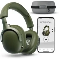 Medion® LIFE HX-1 Pure Over Ear-Kopfhörer (MD43774) Kopfhörer (An/Aus Anzeige, Austauschbare Ohrpolster, AUX-Eingang, Bluetooth, Drahtlos, Drehbare Ohrmuscheln, Integrierte Akku, LED-Beleuchtung, Spritzwasserschutz, USB-Ladefunktion, Bluetooth 5.4, b