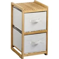 KESPER® Regal Aufbewahrungsregal mit 2 Boxen, Bambus, FSC, 1-tlg.