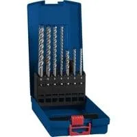 EXPERT Hammerbohrer-Satz SDS-plus-7X, 7-teilig Ø 5 / 6 / 8 / 10 / 12mm, Arbeitslänge 50mm / 100mm