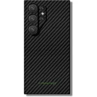CRBNCNCPT Handyhülle Carbon Fiber x Aramid Galaxy S25 Hülle Case Cover Schwarz Herren, MagSafe, Magnetisch, Superleicht, Ultrarobust