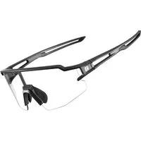 ROCKBROS Fahrradbrille UV400 Sonnenbrille Photochrome Gläser Klare winddichte Sportbrille, Ultraleichtes Design
