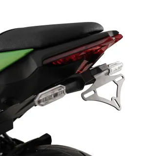 R&amp;G Kennzeichenhalter Heckumbau Kawasaki Z 650 /Z 650 S /Ninja 650 Bj.2025-2026 eintragungsfrei/+LED