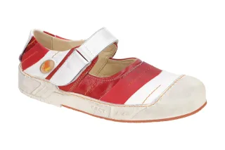 Eject 12358 Rot/Wei? Slipper PUZZLE mit Klettverschluss & Gummisohle