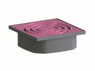 Dallmer Aufsatz DallDrain Pure, telemagenta, 120 x 120 mm, 518200 518200