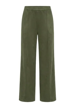 Olsen - Trousers Casual Long Olive Green - Gr. - 48