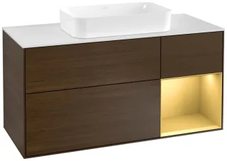 Villeroy & Boch Waschtischunterschrank Finion F30 1200x603x501mm WT mittig, F301HFGN F301HFGN