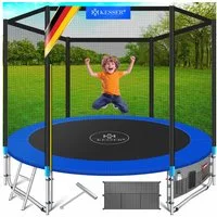 KESSER Gartentrampolin, Ø 244 cm, Trampolin TÜV Rheinland GS Zertifiziert Komplettset Sicherheitsnetz
