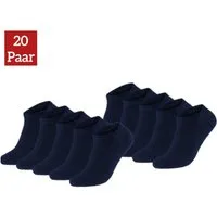 NERS Sneakersocken 10-20 Paar Sneaker Socken aus Baumwolle, für Damen & Herren, ohne Naht (20-Paar) Kein Verrutschen, mit Komfortbund, atmungsaktiv, für Alltag & Sport
