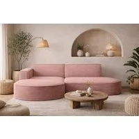 Kaiser Möbel Ecksofa Designer MODENA STUDIO L stoff Cord, Ecksofa, Cord Sofa, L-Form, Links/Rechts wählbar