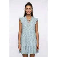 Vero Moda Minikleid VMALBA SS SHORT TIE DRESS WVN NOOS Viskose