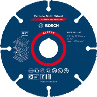Bosch EXPERT Carbide Multi Wheel Trennscheibe, für kleine Winkelschleifer - 2608901188