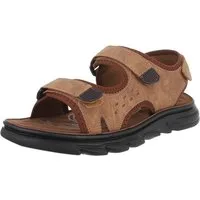 Coolwalk Bequeme Herrensandalen mit Klettverschluss für den Sommer Sandale (89543987) Flach Sandalen in Camel