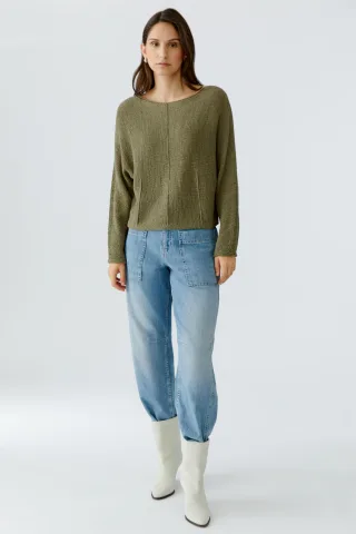 Oui - Pullover green garden - Gr. - 40
