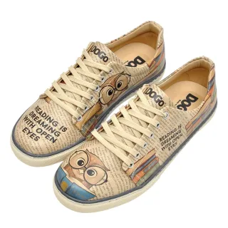 DOGO Sneaker "Classic Schnürsneaker The Wise Owl Damen Sneaker" Handgefertigt