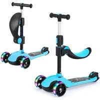 BremToy Dreiradscooter Kinderroller Tretroller Faltbarer Scooter 1-14 Jahre