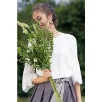 MarJo Trachtenbluse Trachtenbluse - EBELSBACH - off white