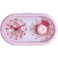 K&L Wall Art Tischuhr Rosa Tischwecker Mädchen Wecker Einhorn Alarmuhr visueller Timer