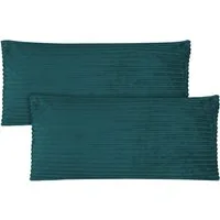 Aspero Kissenbezüge 2 Kissenbezüge aus Streifen-Flanell 40x80 cm, Kopfkissen aus hautsympathischem Material