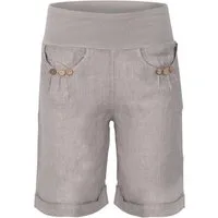 malito more than fashion Leinenhose malito Damen Bermuda aus Leinen, lässige kurze Hose, Shorts für den Bermuda aus Leinen