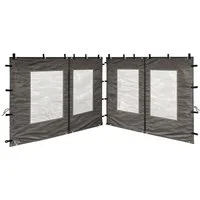 Quick Star Pavillonseitenteil 2 Seitenteile mit Fenster für Pavillon 3x3m, 300x195 cm, Für Pavillons der Größe 3x3m