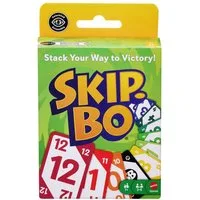 Mattel games Spiel Skip-Bo (Refresh), Familienspiel, für Farbblinde geeignet