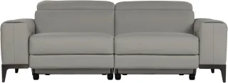 CALIA ITALIA 3-Sitzer "Benja, Designsofa mit erstklassigen Komfortfunktionen zum Wohlfühlen" in Leder, mit elektrischer Relaxfunktion
