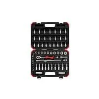 Red Steckschlüssel-Satz 3/8", 59-teilig rot/schwarz, mit Umschalt-Knarre, SW 6mm - 24mm